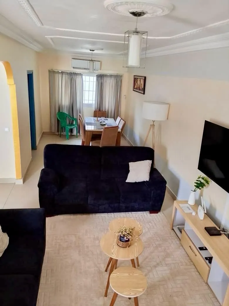 Living room opening onto the dining area